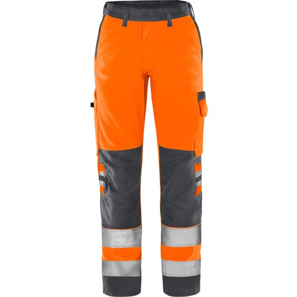 Håndværkerbukser Fristads 2642 GPLU Høj synlighed orange/grå Hi-Vis Orange/Grå 34