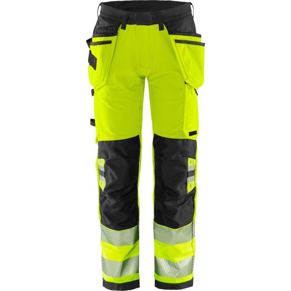 Håndværkerbukser Fristads 2644 GSTP Høj synlighed gul/sort Hi-Vis gul/sort C50