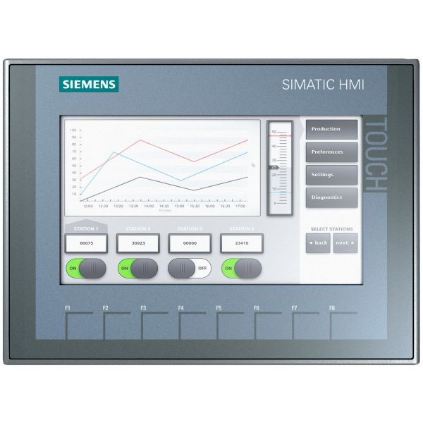 Operatörspanel Siemens KTP700 BASIC med färgskärm, touchskärm 7"