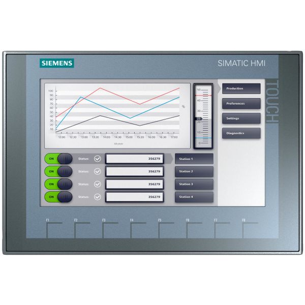 Operatørpanel Siemens KTP 900 Basic med fargeskjerm, berøringsskjerm 9"