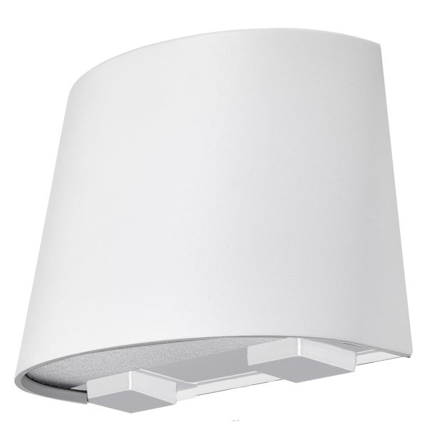 Veggarmatur Westal Mini 9,5 W, 625 lm, med stikkontakt Hvit