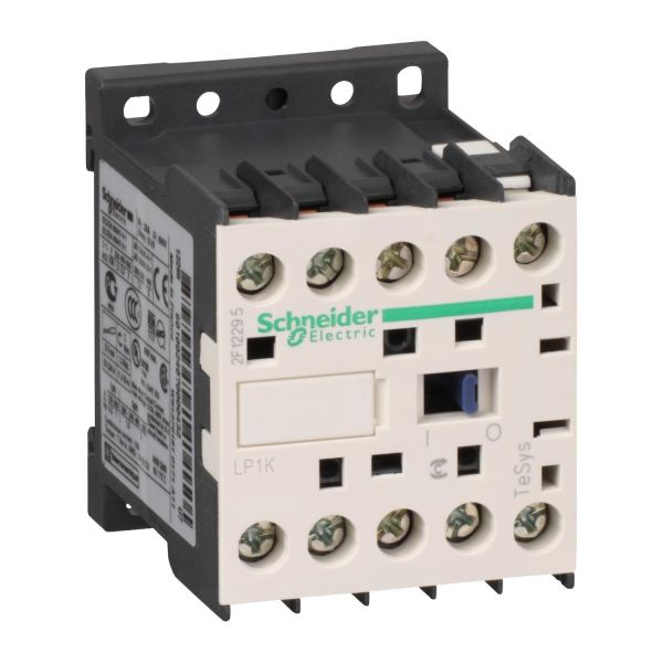 Kontaktor Schneider Electric LP1K0601BD 3 lukkede, 2,2 kW, 6 A 1 åpen hjelpekontakt