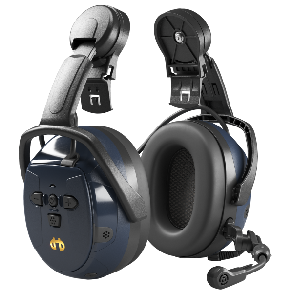 Høreværn Hellberg Xstream MP med Bluetooth, skærm og hjelmmontering 