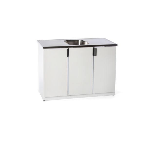 Vaskebænk Nimo TB 1200 T hvid, midten 