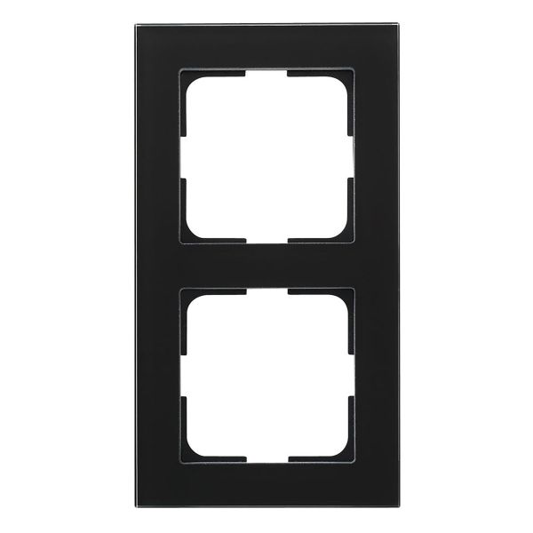 Kombinationsram Elko Plus Option glas, svart 2-fack Glas, svart