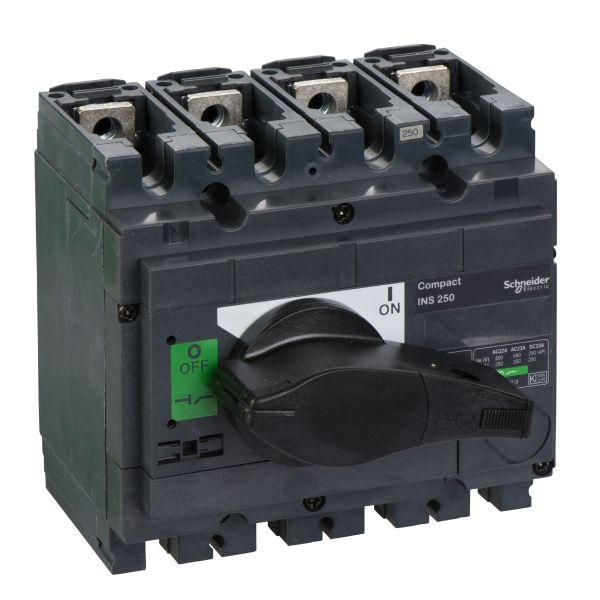 Kuormankytkin Schneider Electric ComPact INS250  4-napainen, 250 A