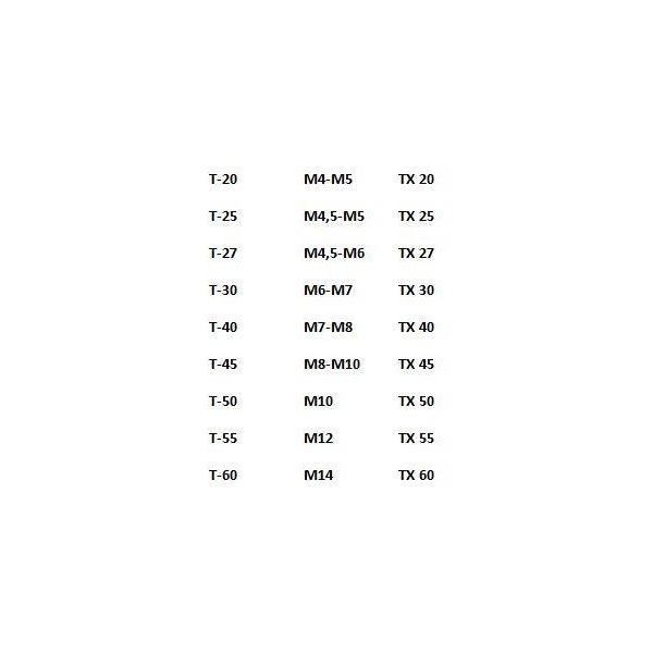 Torxbit ærme PELA 84389  T20