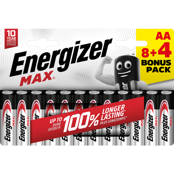 Batteri Energizer MAX AA/E91 BP12  
