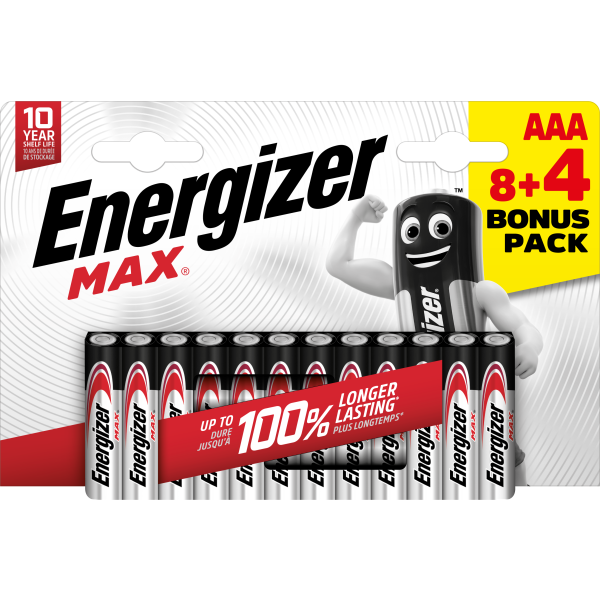 Batteri Energizer MAX AAA/E92 BP12  