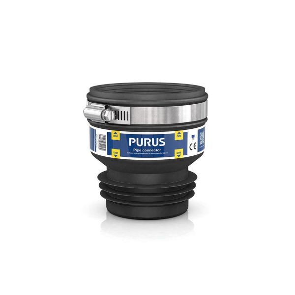 Toleranssiliitin Purus 3032526 Plug-in, musta 73-85/69-75 mm