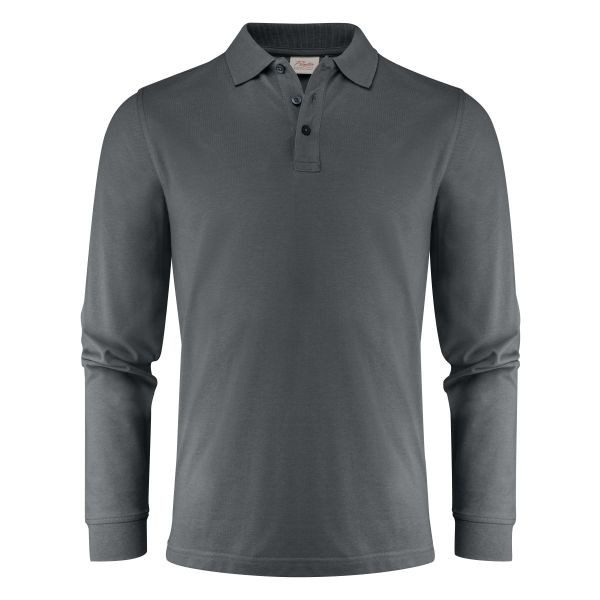 Poloshirt Printer Surf Pro LS Stål grå Stålgrå S