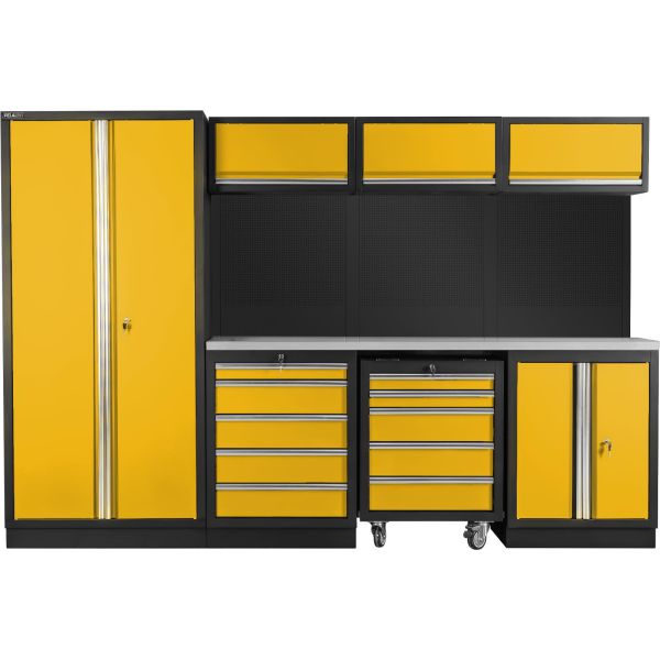 Autotallin kaluste PELA 519759 2955x2000x460 mm Keltainen