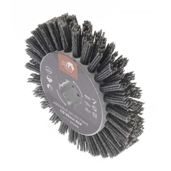 Nylon fiber børste PELA 513530 til PELA-satellitmaskine 509658 Ø115x25 mm