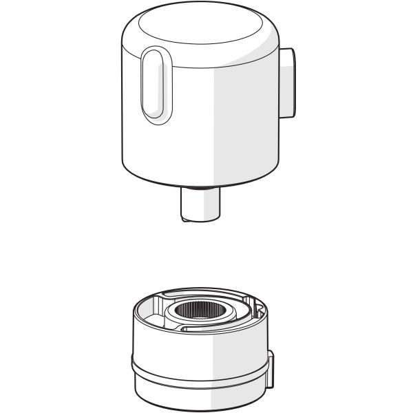 Strømningsknapp Oras 1012856V for badekarkraner 