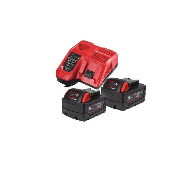 Opladningspakke Milwaukee M18 NRGCR-502 5,0 Ah 