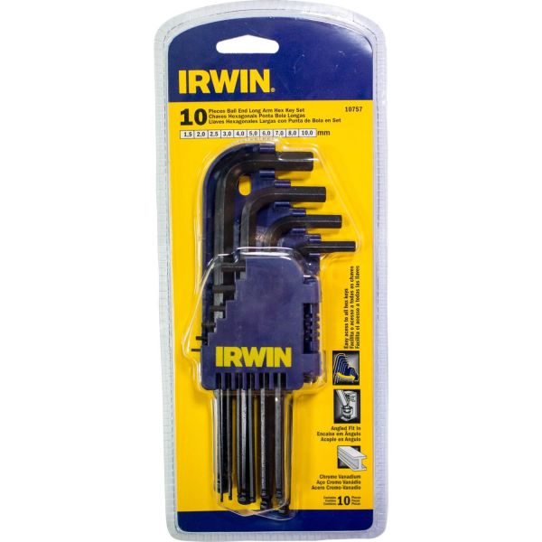 Insexnyckel Irwin T10757 10 nycklar, 1,5-8 mm 