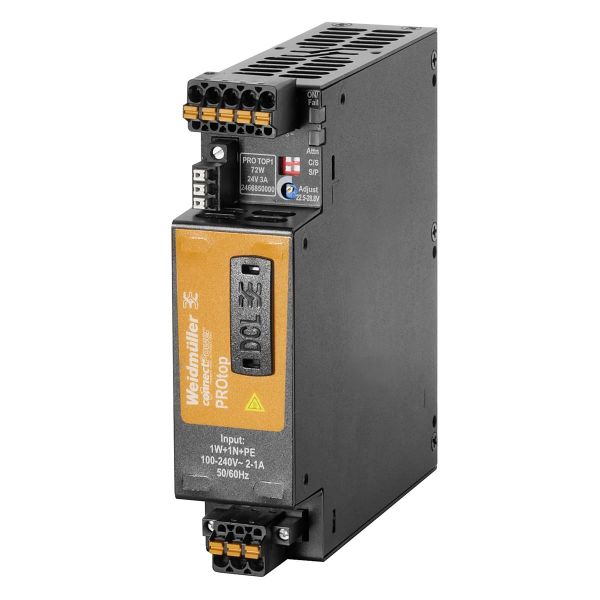 Strømforsyning Weidmüller PRO TOP1 1-fase 72 W, 24 V, 3 A