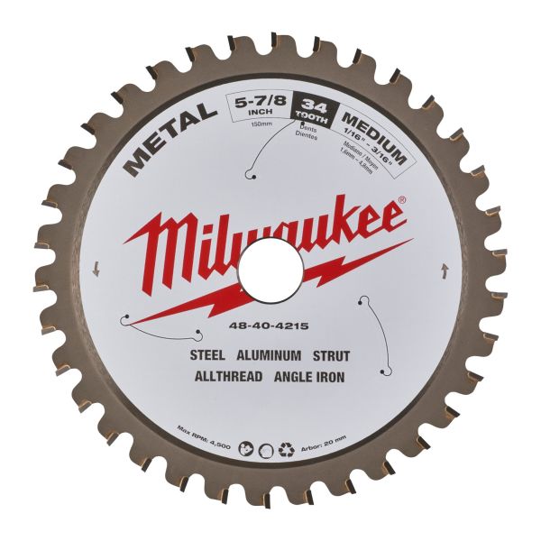 Sahanterä Milwaukee 4932479554 150 x 20 x 1,6 mm, T34 