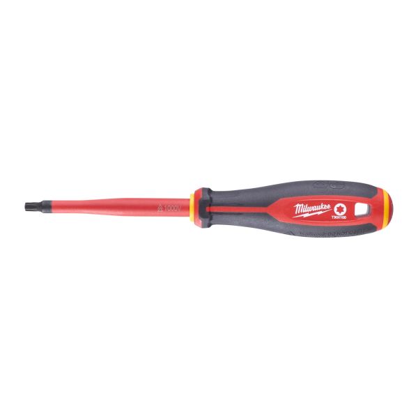 Skruvmejsel Milwaukee Tri-Lobe VDE 3-sidigt antirullhandtag T30 x 100 mm