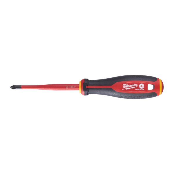 Skruetrækker Milwaukee Tri-Lobe VDE 3-sidet krængningsstabilisatorhåndtag PH/ SL2 x 100 mm