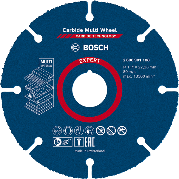 Kapskiva Bosch Expert Carbide Multi Wheel  115 mm