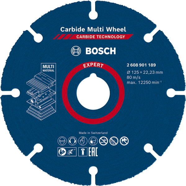 Kapskiva Bosch Expert Carbide Multi Wheel  125 mm