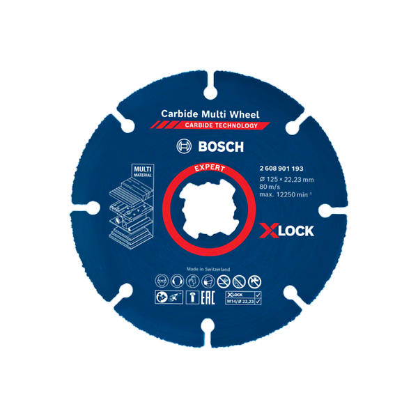 Skæreskive Bosch Expert Carbide Multi Wheel X-LOCK  125 mm