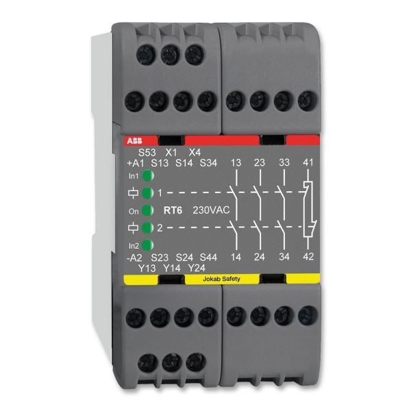 Säkerhetsrelä ABB RT6 115AC 3 Öp + 1 Sl, 115 V 