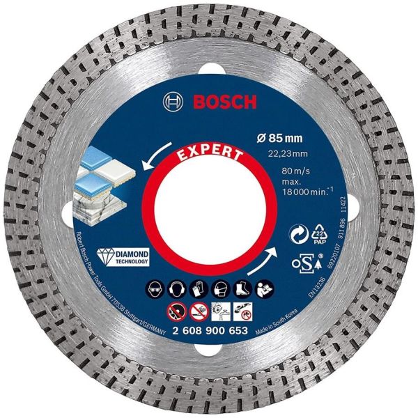 Diamantskæreskive Bosch Expert Hardceramic Ø 85 mm 