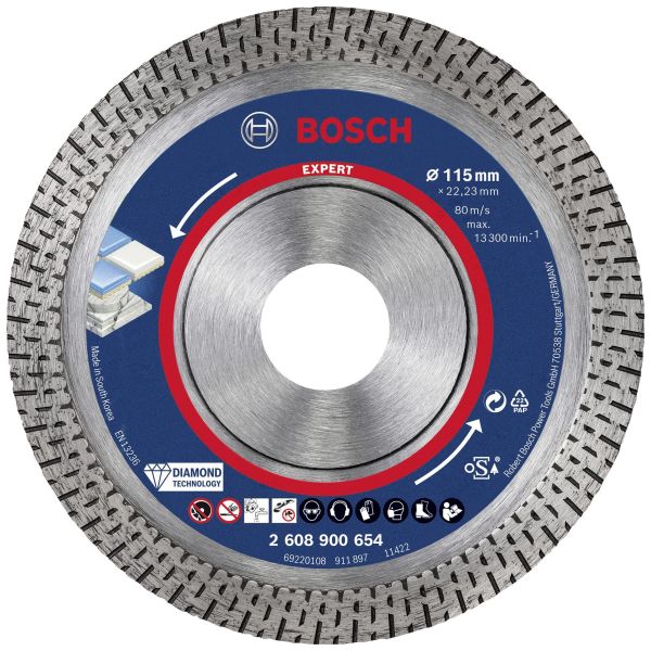 Diamantskæreskive Bosch Expert Hardceramic Ø 115 mm 