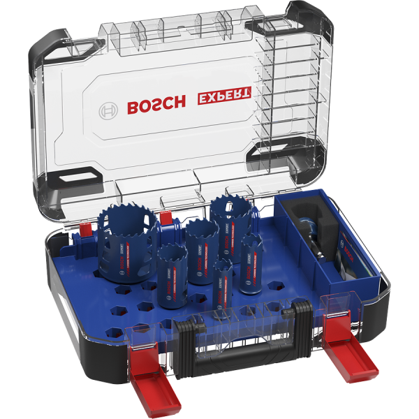 Hulsavsæt Bosch Expert Tough Material 9 dele, 22-68 mm 