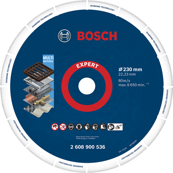 Diamantkapskive Bosch Expert Diamond Metal Wheel  230 x 22,23 mm
