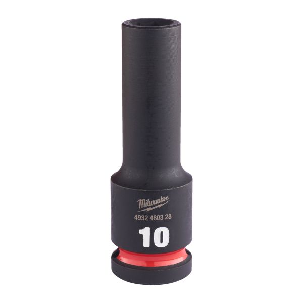 Krafttoppe Milwaukee Shockwave Impact Duty 1/2" kvadratisk dybde 10 mm