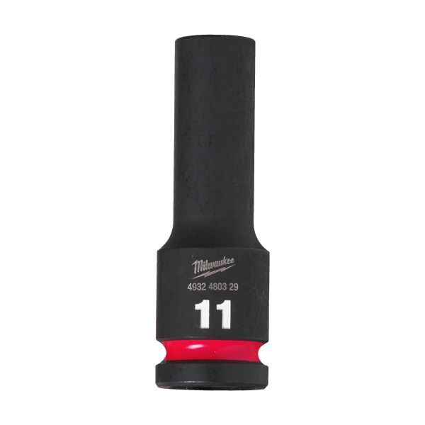Krafttoppe Milwaukee Shockwave Impact Duty 1/2" kvadratisk dybde 11 mm
