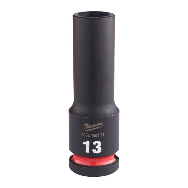 Kraftpipe Milwaukee Shockwave Impact Duty 1/2" firkant, dyp 13 mm