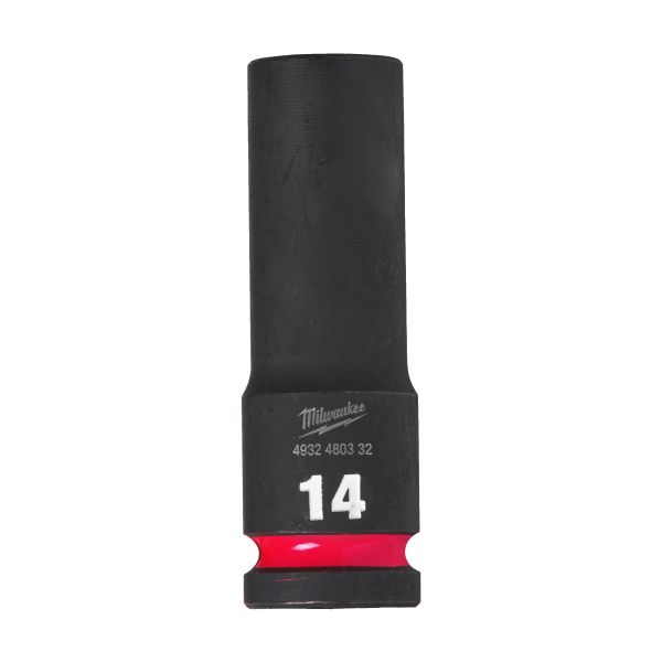 Krafttoppe Milwaukee Shockwave Impact Duty 1/2" kvadratisk dybde 14 mm