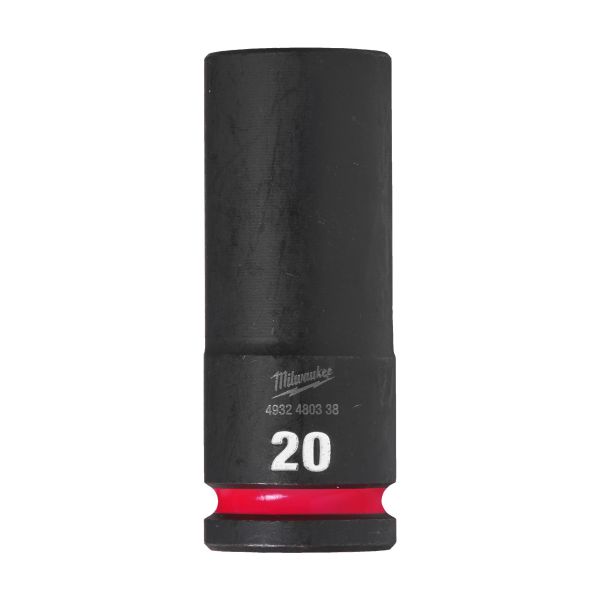Krafttoppe Milwaukee Shockwave Impact Duty 1/2" kvadratisk dybde 20 mm