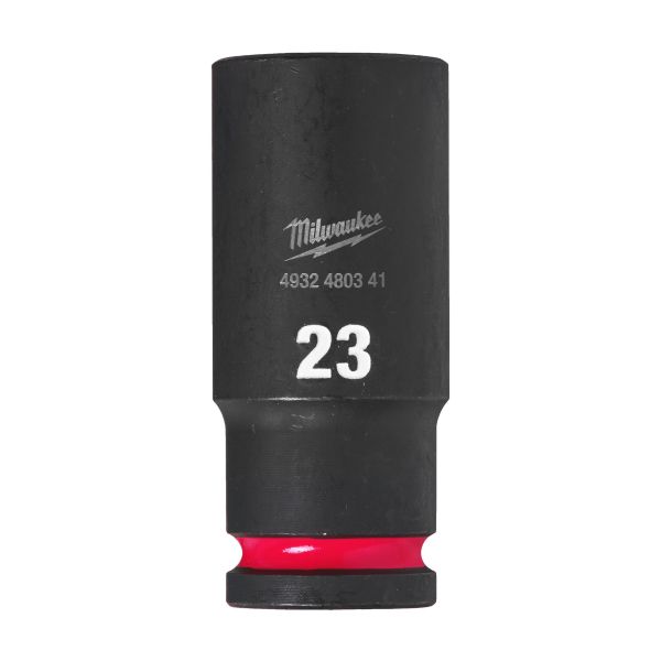 Krafttoppe Milwaukee Shockwave Impact Duty 1/2" kvadratisk dybde 23 mm