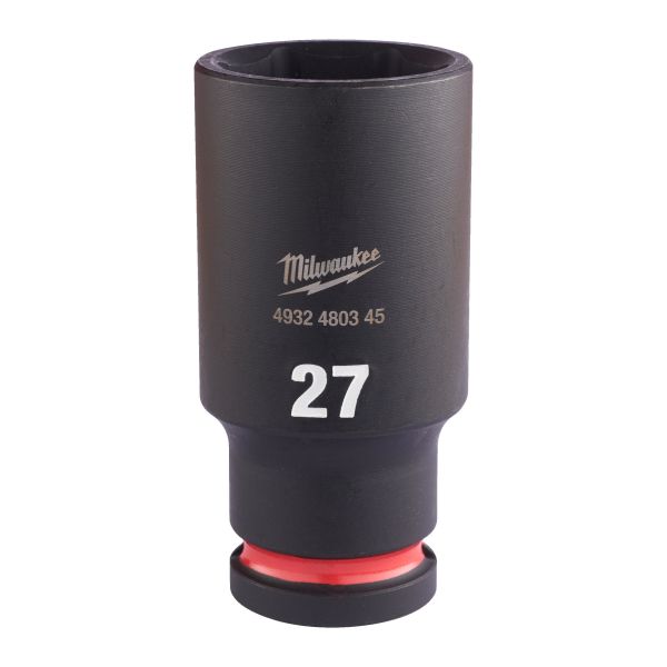 Krafthylsa Milwaukee Shockwave Impact Duty 1/2" fyrkant, djup 27 mm