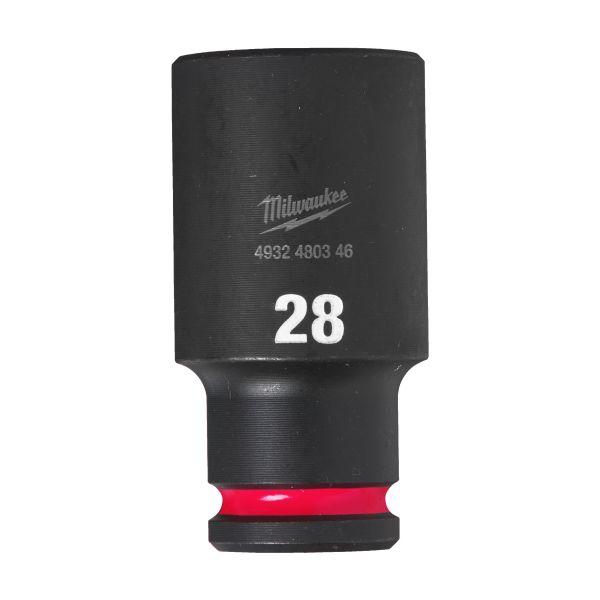 Krafttoppe Milwaukee Shockwave Impact Duty 1/2" kvadratisk dybde 28 mm
