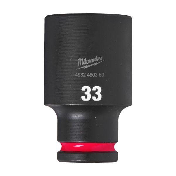 Kraftpipe Milwaukee Shockwave Impact Duty 1/2" firkant, dyp 33 mm
