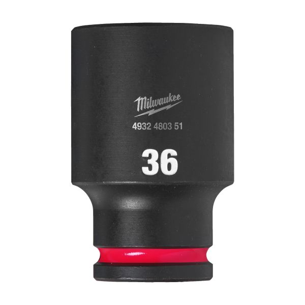 Krafttoppe Milwaukee Shockwave Impact Duty 1/2" kvadratisk dybde 36 mm