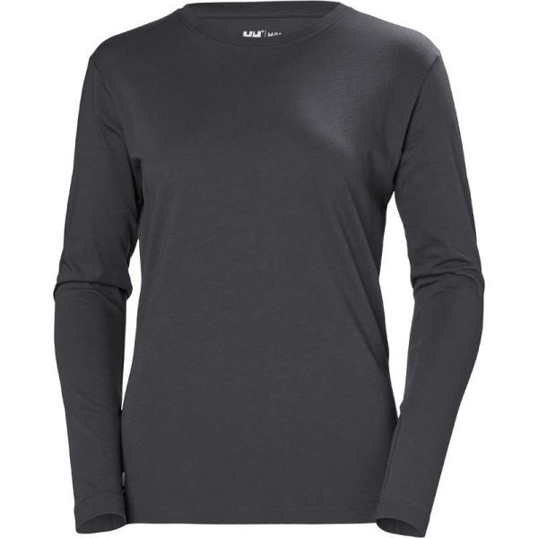 Langermet t-skjorte Helly Hansen Workwear Manchester 79159_970 mørkegrå Mørkegrå 2XL