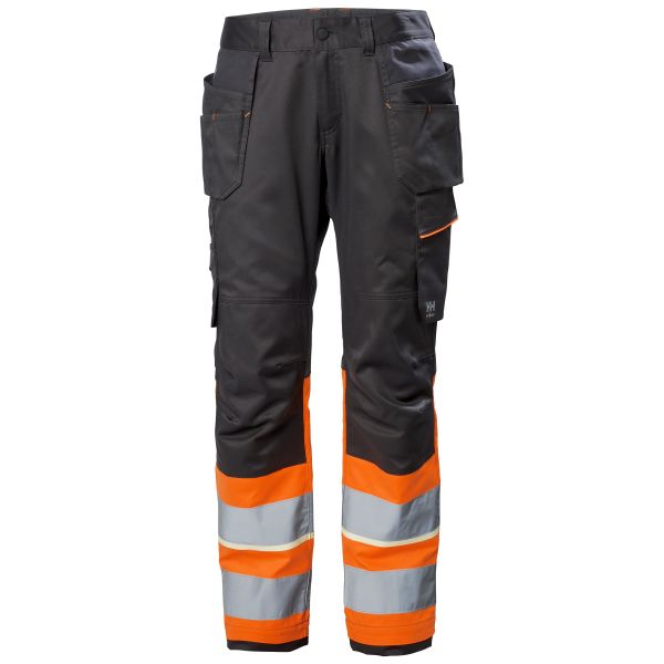 Arbeidsbukse Helly Hansen Workwear UC-ME 77511_269 Hi-Vis orange/svart Hi-Vis Orange/Svart Størrelse C146