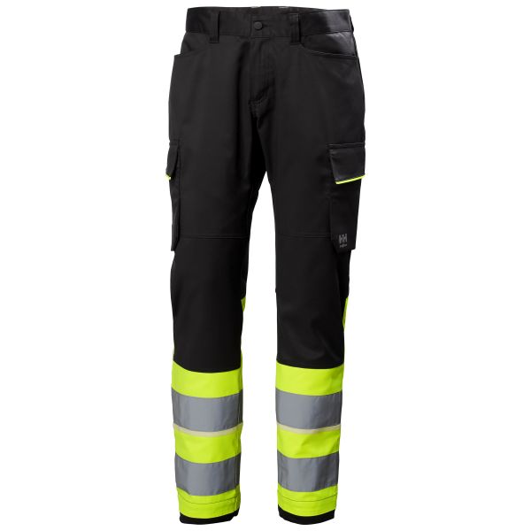 Håndværkerbukser Helly Hansen Workwear UC-ME 77515_369 Bemærk, sort/gul Hi-Vis, sort/gul C48