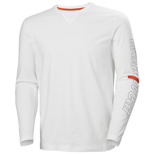 T-shirt Helly Hansen Workwear Graphic 79262 vit, långärmad XS
