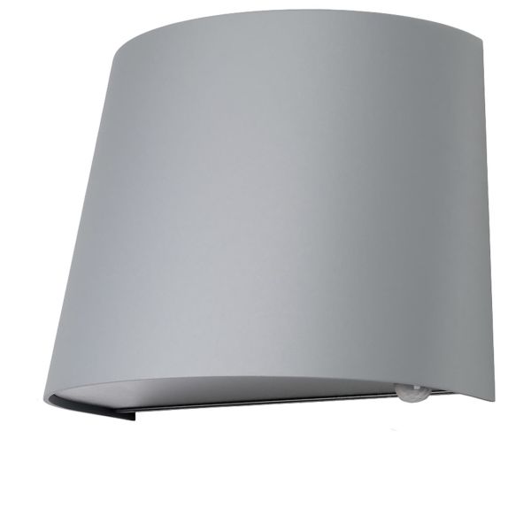 Veggarmatur Westal Mini PIR 9,5 W, 625 lm, PIR Sølv/aluminium