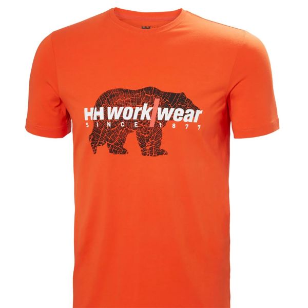 T-shirt Helly Hansen Workwear GRAPHIC orange 2XL
