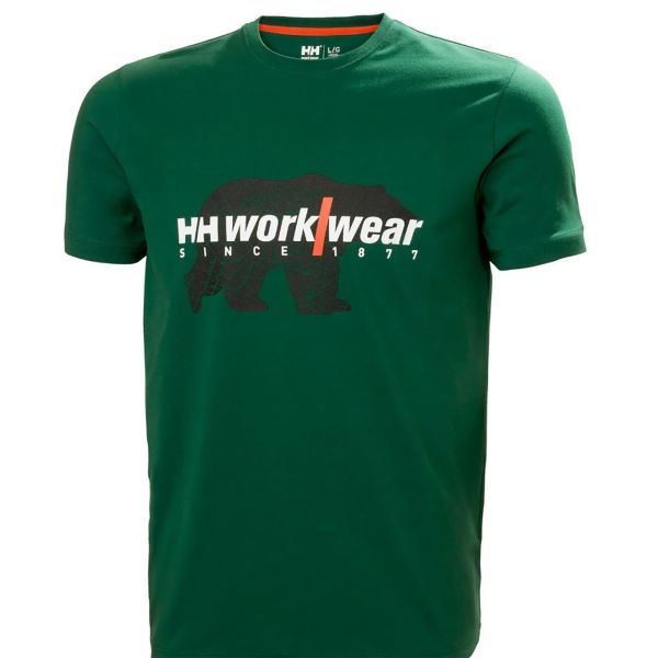 T-shirt Helly Hansen Workwear GRAPHIC grön 2XL