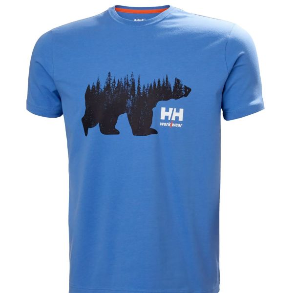 T-shirt Helly Hansen Workwear GRAPHIC blå 2XL